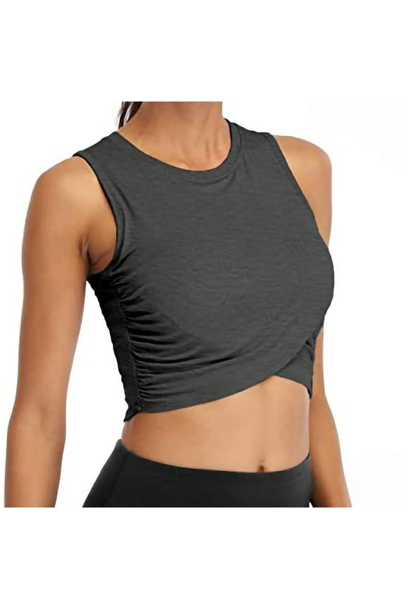Ichuanyi Women Workout Tops For Women Cropped Tank Tops Dance Tops Sport Yoga Shirts