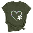 thumbnail image 1 of Ichuanyi Women's Casual Love Letter Printing Short Sleeve T-Shirt Tops Fashion Crew Neck Valentine's Day Tee, 1 of 2
