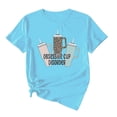 thumbnail image 1 of Ichuanyi Women's Casual Love Letter Printing Short Sleeve T-Shirt Tops Valentine's Shirts, 1 of 3