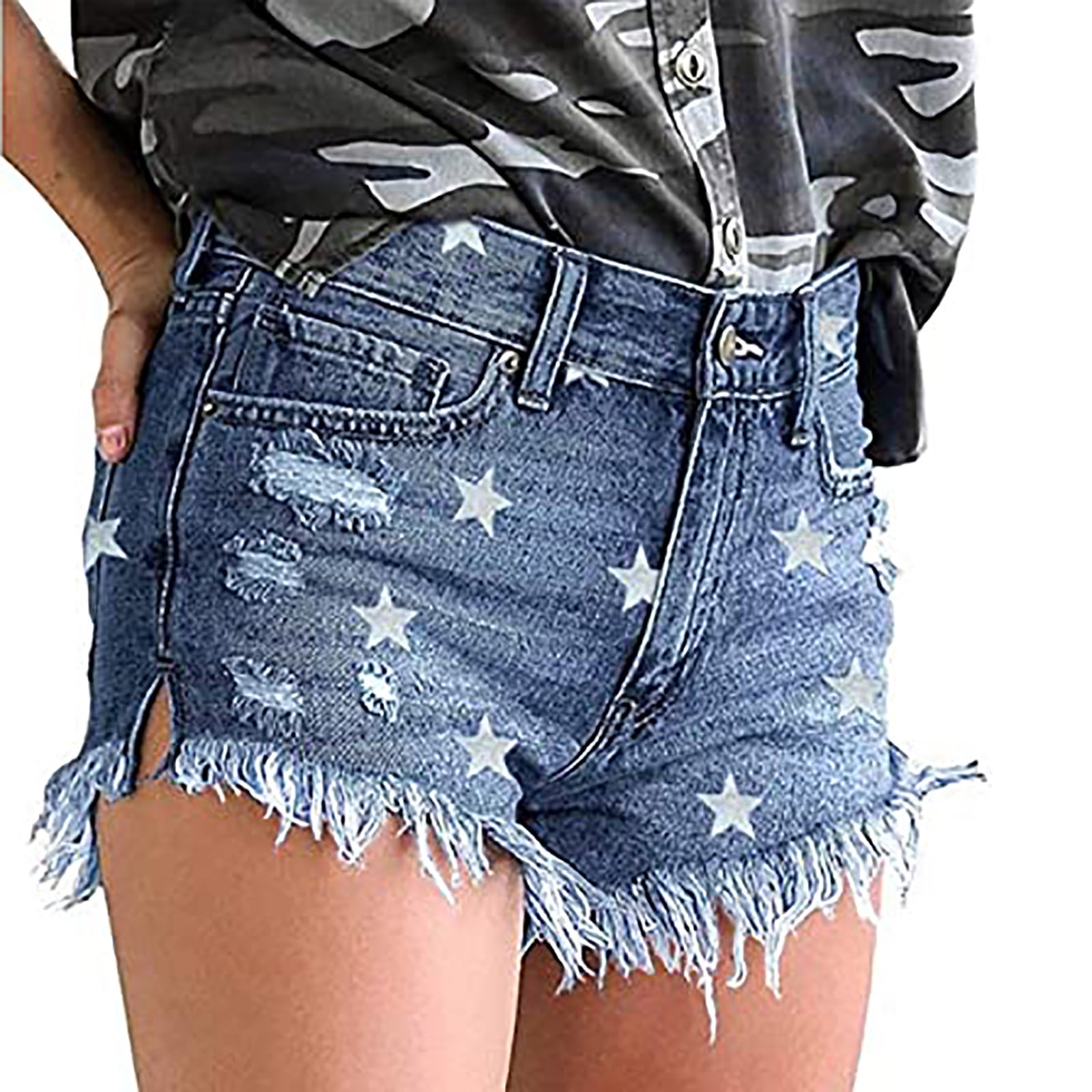 Blank NYC Women's The Fulton Dress Down Party Distressed Cuffed Shorts Size  28