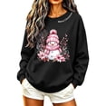 thumbnail image 1 of Ichuanyi Women's Crewneck Long Sleeve Christmas Graphic Sweatshirt Cute Christmas Print Casual Pullover Top, 1 of 5