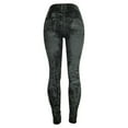 thumbnail image 1 of Ichuanyi Women's Jeans Bottom Pants Coloured Hip-up Super Bomb Slim Nine-minute Pants, 1 of 3