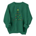 thumbnail image 1 of Ichuanyi Womens Christmas Long Sleeve Crewneck Sweatshirts Christmas Print Casual Pullover Cute Xmas Shirt Top, 1 of 6