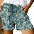 thumbnail image 1 of Ichuanyi Womens Comfy Drawstring Splice Casual Elastic Waist Pocketed Loose Shorts Pants, 1 of 4