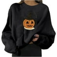 thumbnail image 1 of Ichuanyi Womens Fall Tops, Halloween Fashion Women's Casual Long Sleeve Printed Ladies Sweatshirts Tops, 1 of 9