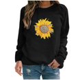 thumbnail image 1 of Ichuanyi Womens Fall Tops, Womens Casual Hoodies Jumper Tops Ladies Sunflower Print Sweatshirt Blouse Tee, 1 of 4