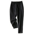 thumbnail image 1 of Ichuanyi Womens Pants , Casual Womens Elastic Waist Cropped Trousers Bottoms Sports Wear Pants, 1 of 3
