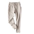 thumbnail image 1 of Ichuanyi Womens Pants , Casual Womens Elastic Waist Cropped Trousers Bottoms Sports Wear Pants, 1 of 3