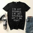 thumbnail image 1 of Ichuanyi Womens Shirts , CCasual T-Shirt Funny Letter Printed Short Sleeve O-Neck Tees Top, 1 of 3