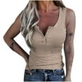 thumbnail image 1 of Ichuanyi Womens Shirts Clearance, Tank Top For Women Sexy O Neck Sleeveless Vest Summer Trendy Slim Skinny Pullover Tunic Tees, 1 of 5