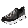 thumbnail image 1 of Ichuanyi Womens Shoes Clearance Women's Breathable Rhinestone Sneakers Slip On Shoes Women Casual Shoes, 1 of 9
