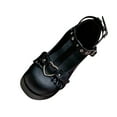 thumbnail image 1 of Ichuanyi Womens Shoes Women's Shoes Sweet Bow Round Toe Ankle Dress Pumps Shoes Oxfords, 1 of 5
