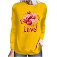thumbnail image 1 of Ichuanyi Womens Sweatshirts Winter Fall Women Plus Size Printed Pullover Long Sleeve Sweatshirt Top, 1 of 4