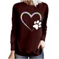 thumbnail image 1 of Ichuanyi Womens Sweatshirts Winter Fall Women Plus Size Printed Pullover Long Sleeve Sweatshirt Top, 1 of 4