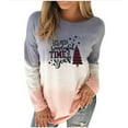 thumbnail image 1 of Ichuanyi Womens Sweatshirts Winter Fall Women Plus Size Tie-Dye Printed Gradient Pullover Long Sleeve Sweatshirt Top, 1 of 4