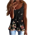 thumbnail image 1 of Ichuanyi Womens Tops Clearance Summer Women Ladies Print Sleeveless O-neck Pullover Vest Tank Tops Shirts Blouse, 1 of 5