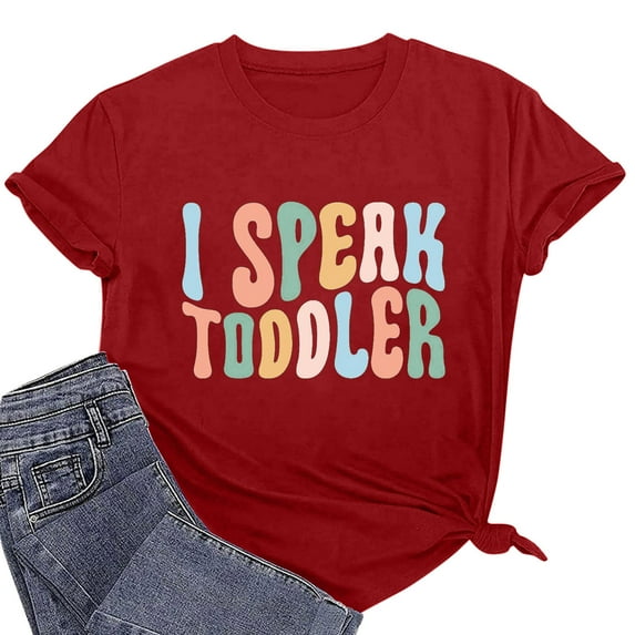 Ichuanyi Womens Tops, Fall And Winter Unisex Funny Printed Pattern Casual Fashion Soild Color Short Sleeve Tops