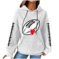 thumbnail image 1 of Ichuanyi Womens Tops, Fall and Winter Autumn Winter Ladies Long-Sleeved Pullover Print Round Neck Hooded Sweatshirt, 1 of 3