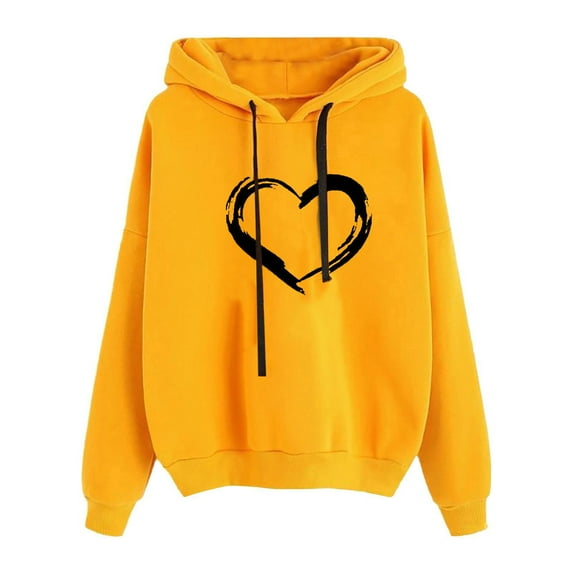 Ichuanyi Womens Tops Long Sleeve Winter Fall Women's Autumn Winter Hoodie Sweatshirt Pullover Tops Long Sleeved Comfortable Christmas/New Year/ 2023