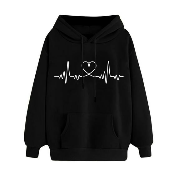 Ichuanyi Womens Tops Long Sleeve Winter Fall Women's Autumn Winter Hoodie Sweatshirt Pullover Tops Long Sleeved Comfortable Christmas/New Year/ 2023