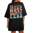 thumbnail image 1 of Ichuanyi Womens Tops Oversized T Shirts For Women Plus Size Slogan Graphic Drop Shoulder Short Sleeve Tops Summer Loose Pullover Tees, 1 of 7