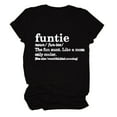 thumbnail image 1 of Ichuanyi Womens Tops, Summer Women Cat Letter Printing Short Sleeve Shirt Casual Tops Blouse, 1 of 3