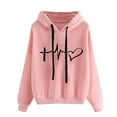 thumbnail image 1 of Ichuanyi Womens Tops, Summer Women's Hoodie Printing Loose Casual Fashion Long Sleeve Sweatshirt Tops, 1 of 1
