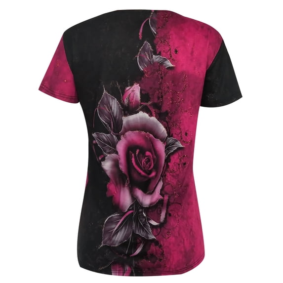 Ichuanyi Womens Tops, Summer Fashion Women Printing O-Neck T-Shirt Short Sleeve Casual Tee Tops Blouse