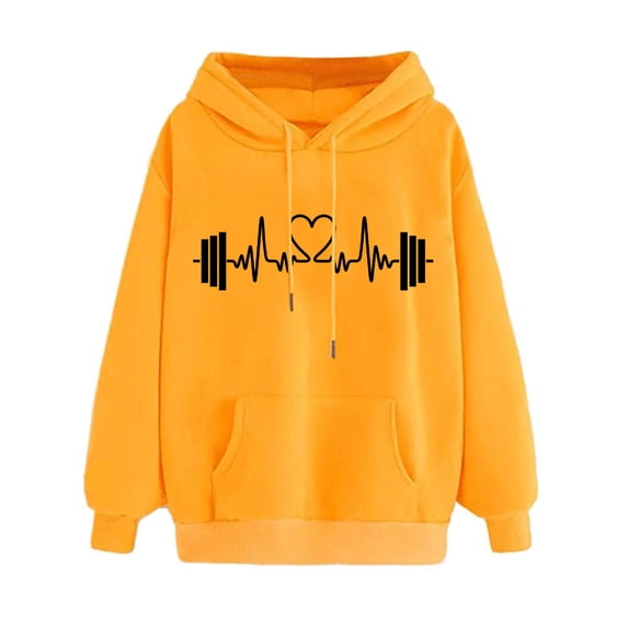 Ichuanyi Womens Tops, Summer Women's Hoodie Printing Loose Casual Fashion Long Sleeve Sweatshirt Tops