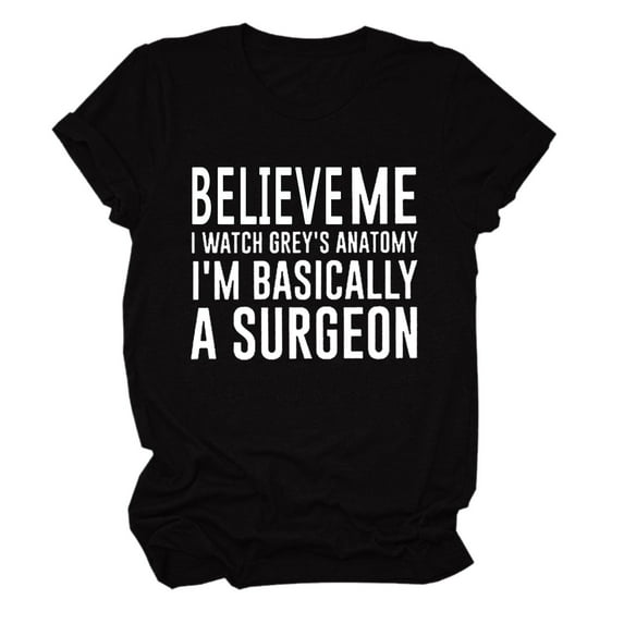 Ichuanyi Womens Tops, Women Casual Letters Print Shirt O-Neck Short Sleeve Tee Tops Tunic