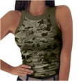 thumbnail image 1 of Ichuanyi Womens Tops, Women Fashion O-Neck Sleeveless Print Vest Sport Tank Tops Causel Blouse, 1 of 5