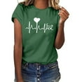thumbnail image 1 of Ichuanyi Womens Tops, Women Girls Plus Size Fashion Print Tees Short Sleeve T Shirt Blouse Tops, 1 of 7