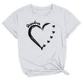 thumbnail image 1 of Ichuanyi Womens Tops Women Heart Printing Short Sleeve Shirt Casual Tops Blouse, 1 of 3