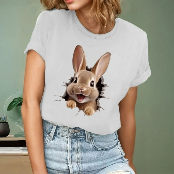 Ichuanyi Womens Vintage Flowers Crew Neck Shirt Graphic Tee Casual Graphic Tees Tops