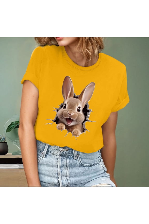 Ichuanyi Womens Vintage Flowers Crew Neck Shirt Graphic Tee Casual Graphic Tees Tops