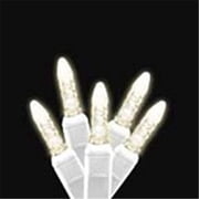 Icicle LED Light Strands - Warm White with White Wire