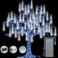 thumbnail image 1 of Icicle Lights Snowfall Meteor Shower Rain Light Christmas LED Decoration Falling Drop String Light 8 Tubes 288 LEDs(, 30cm), 1 Pack, 1 of 11