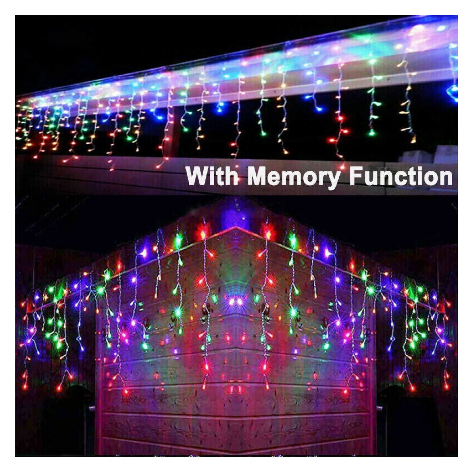 Icicle Snowing Effect Lights Christmas Xmas Indoor Outdoor Leds