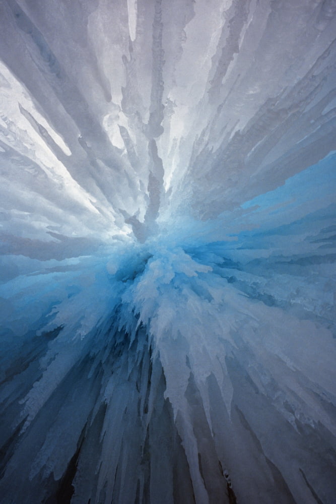 Icicles Canvas Art - Sean White Design Pics (22 x 34)