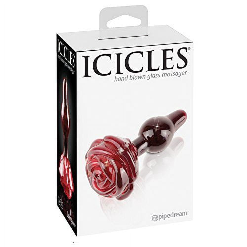 Icicles No 76 Red Glass Massager