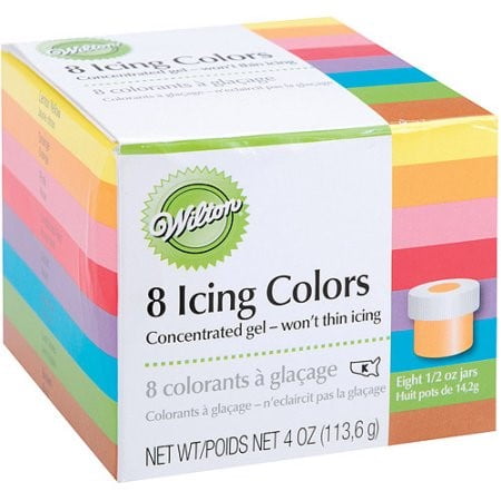 Icing Colors .5oz 8/Pkg-Assorted Colors