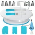 thumbnail image 1 of Icing Decorating Tip & Set with Piping Nozzles, Piping Bags, Cake Turntable, Baking Tools 35 Piece, 1 of 5
