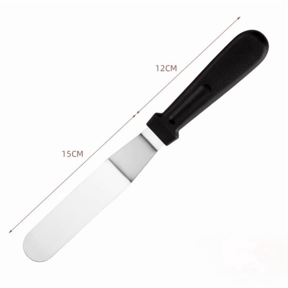 Icing Spatula Angled Stainless Steel Palette Knife Curved Offset Blade Professional Frost Cream Spatula for Cake Pastry Baking