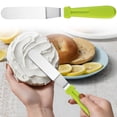 thumbnail image 1 of Icing Spatula, Offset Spatula, Stainless Steel with PP Plastic Handle Cake Decorating Frosting Spatula,Green, 1 of 9
