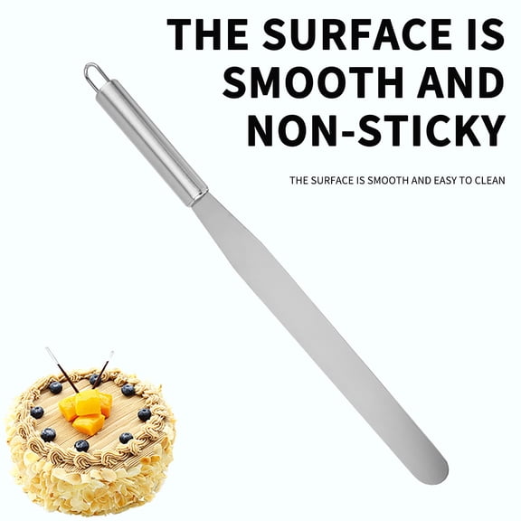 Icing spatulas Cake Tools Stainless Steel Cream Spatula Scraper Leveling Knife Stirring Knife Diy Baking Tools 12In