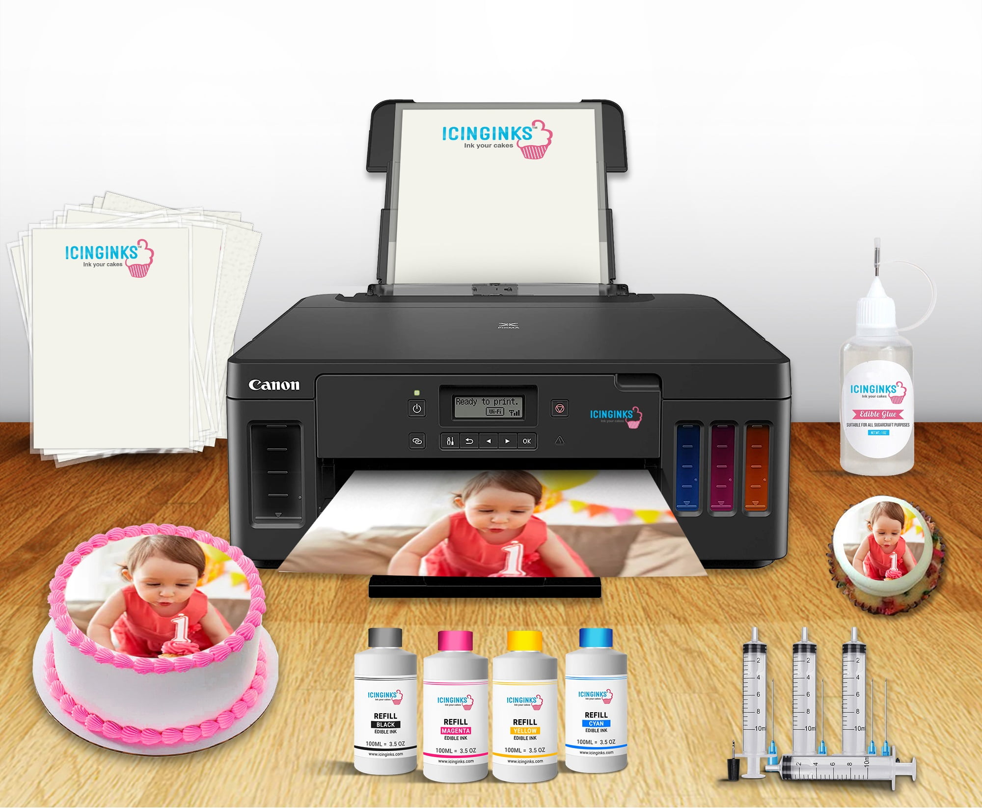 Icinginks Bakery Pro Package Edible Wireless Printer System with Edible