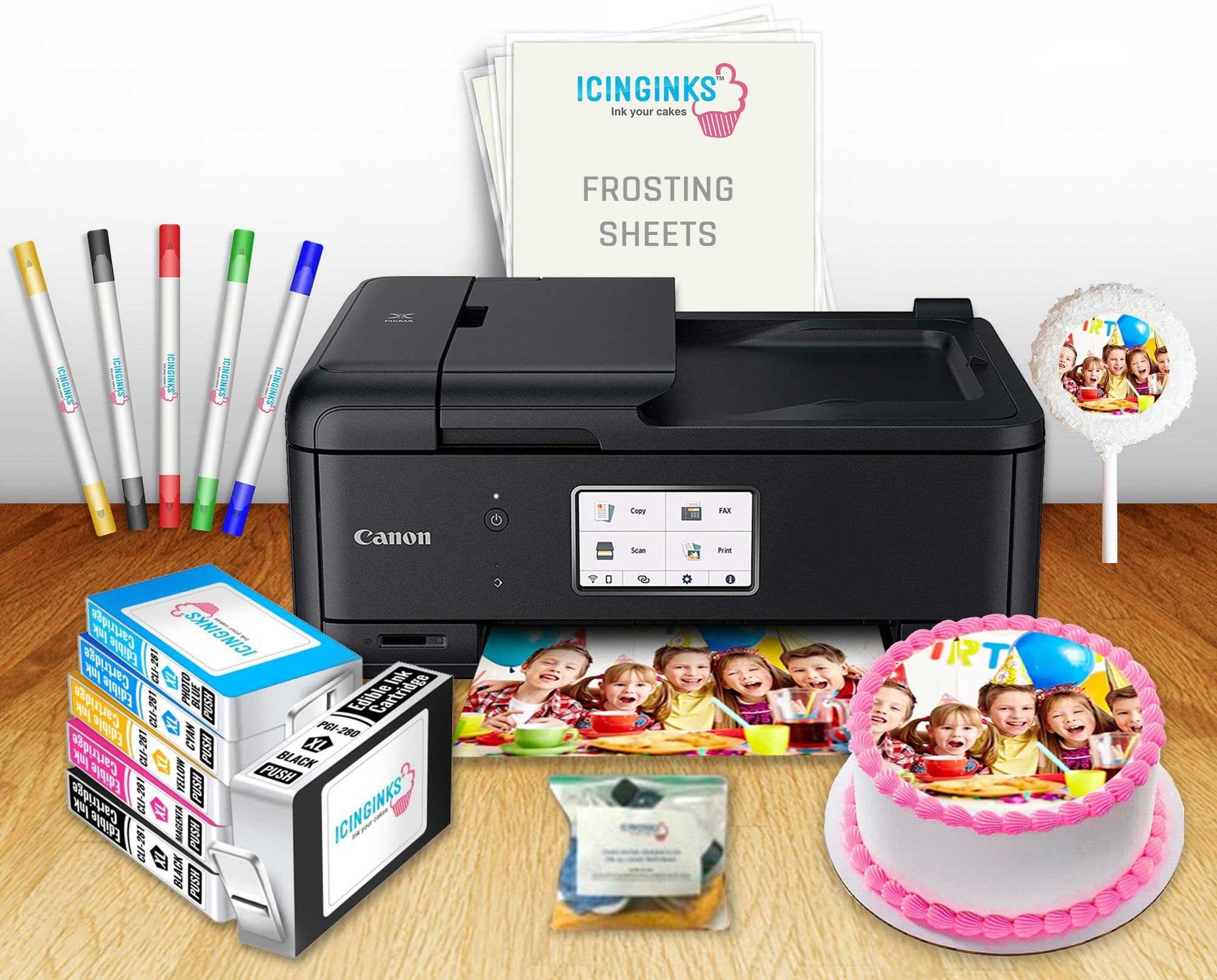 Icinginks HighResolution Edible Printer Bundle System with Edible