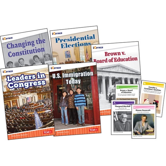 Icivics: Icivics Grade 1: Leadership & Responsibility 5-Book Set + Game Cards (Other)