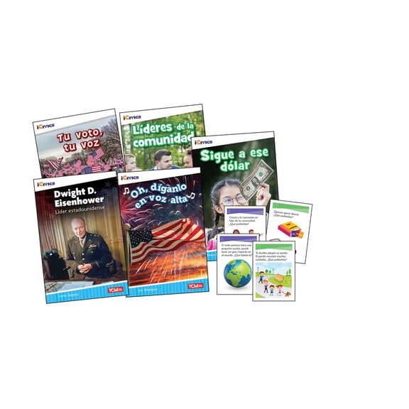 Icivics: Icivics Spanish Grade 2: Leadership & Responsibility 5-Book Set + Game Cards (Other)