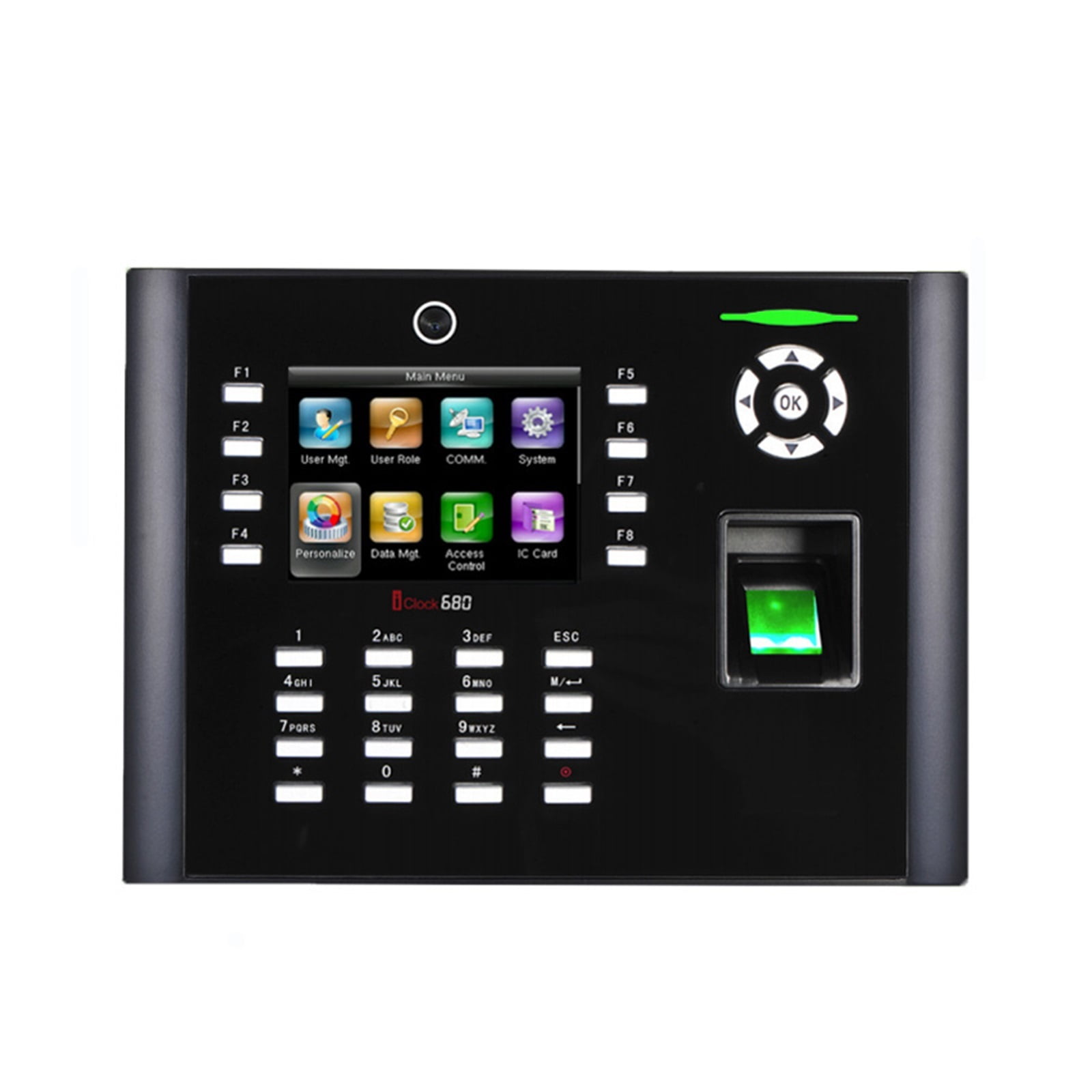 Iclock680 TCP/IP USB Fingerprint Time Attendance Access Control Webserver Door Access Control System With Camera